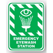 DuraStripe rechthoekig veiligheidsteken / EMERGENCY EYEWASH STATION